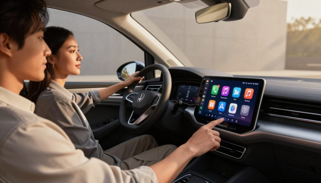 Apple CarPlay Volkswagen Touran écran