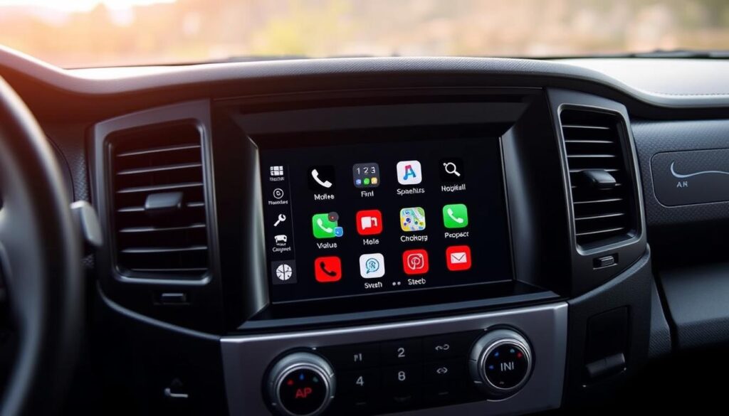 CarPlay interface on Nissan Frontier