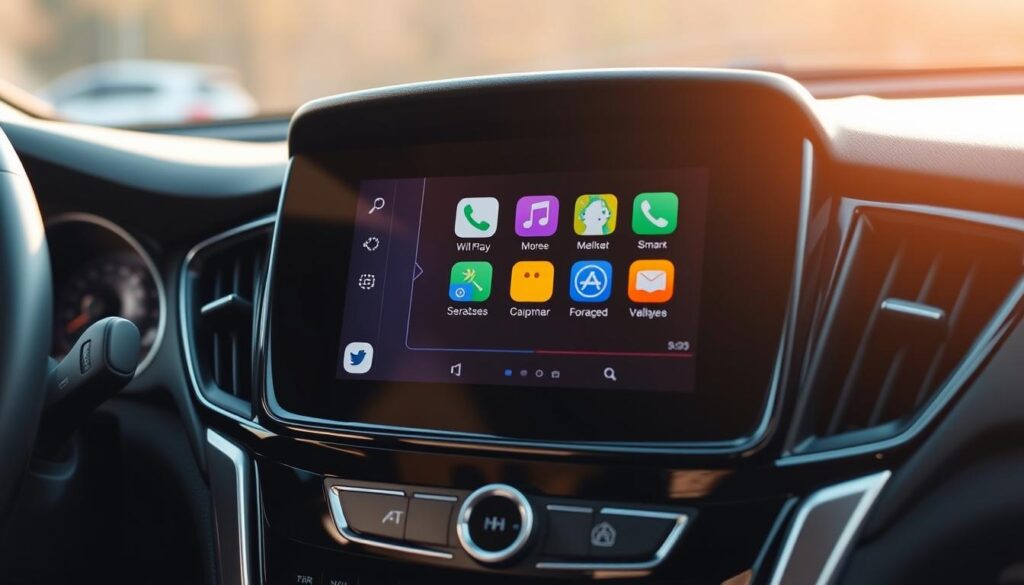 CarPlay sur écran Opel Envision