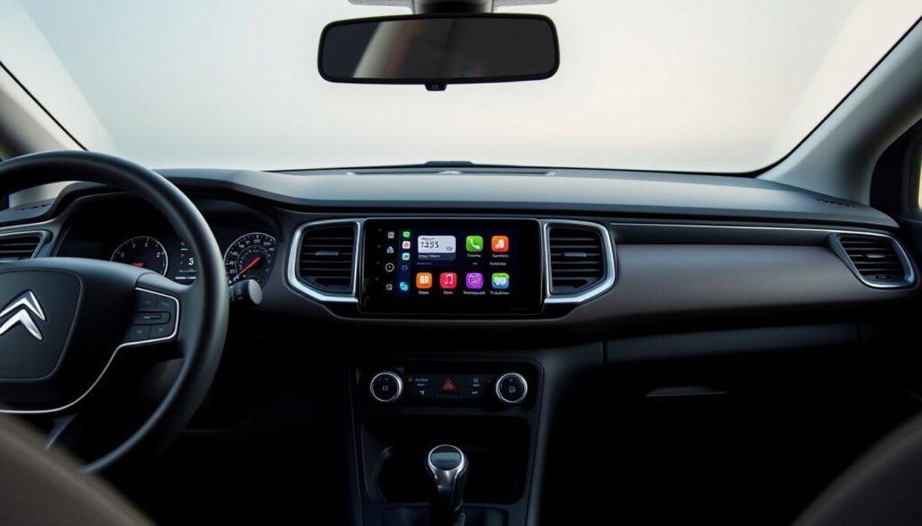 CarPlay sur l'écran d'une voiture