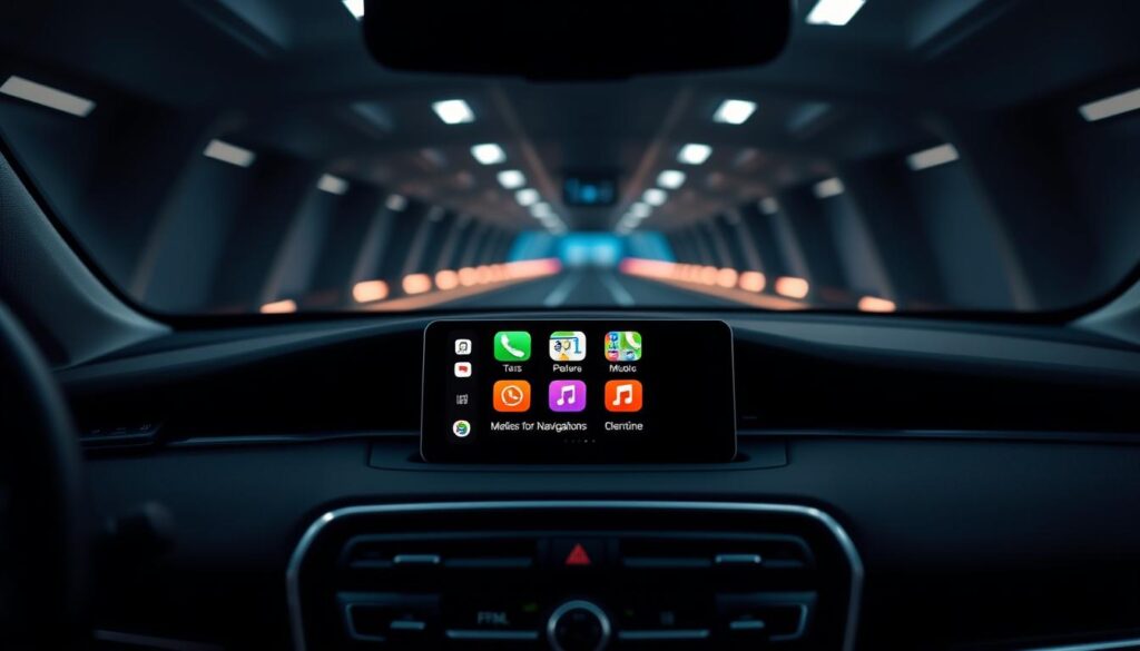 Carplay navigation et applications de musique