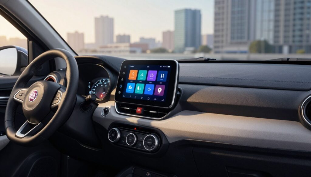 Système audio Fiat Mobi Uconnect