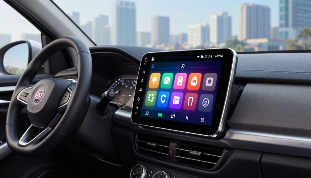 autoradio CarPlay 2 DIN Fiat Linea