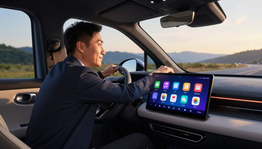conduite connectée CarPlay Fiat Senna