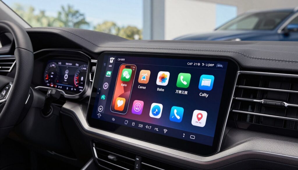 connexion smartphone CarPlay Volkswagen Touareg