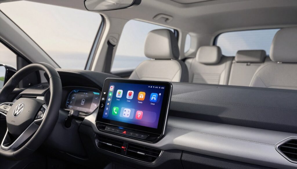 intégration CarPlay Volkswagen Up! habitacle