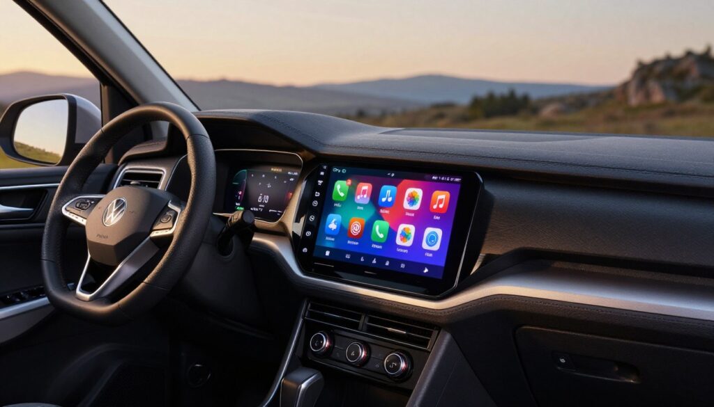 interface fonctionnalités CarPlay Volkswagen Amarok
