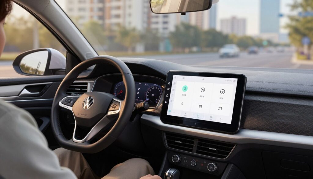 interface simplifiée CarPlay Volkswagen Lavida réduction distraction cognitive
