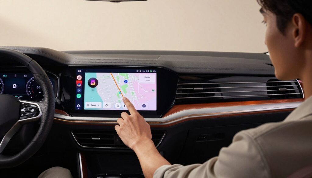 navigation interface CarPlay Volkswagen Touareg sécurité