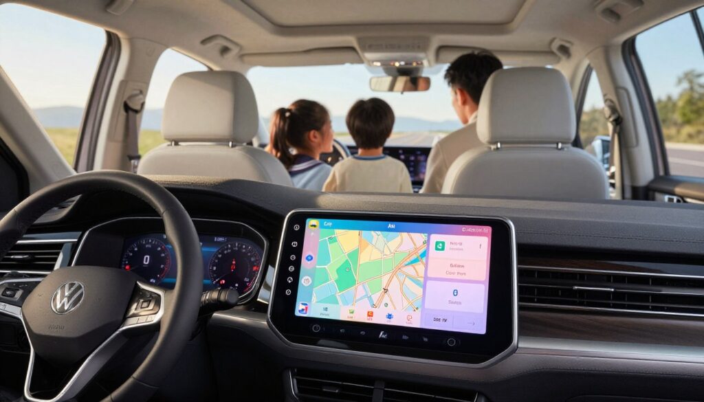 navigation temps réel CarPlay Volkswagen Sharan