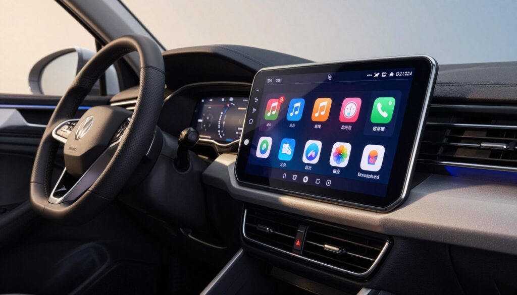 personnalisation CarPlay interface Volkswagen Tiguan