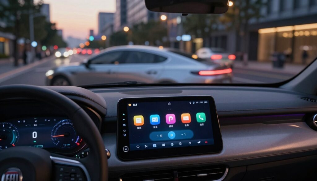 sécurité automobile avec CarPlay Fiat Senna